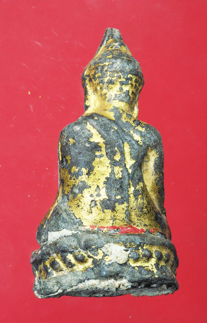 *29104 พระรัตนะ ลงทอง เนื้อชินตะกั่ว เก่า 13