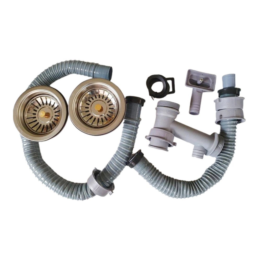 สะดืออ่างซิงค์ YOKO (ราคารวมแวท) ครบชุด 1 หลุม K1050 หรือ 2 หลุม K1250 ขนาด 3.5 นิ้ว (ห่อ 1 ชุด)