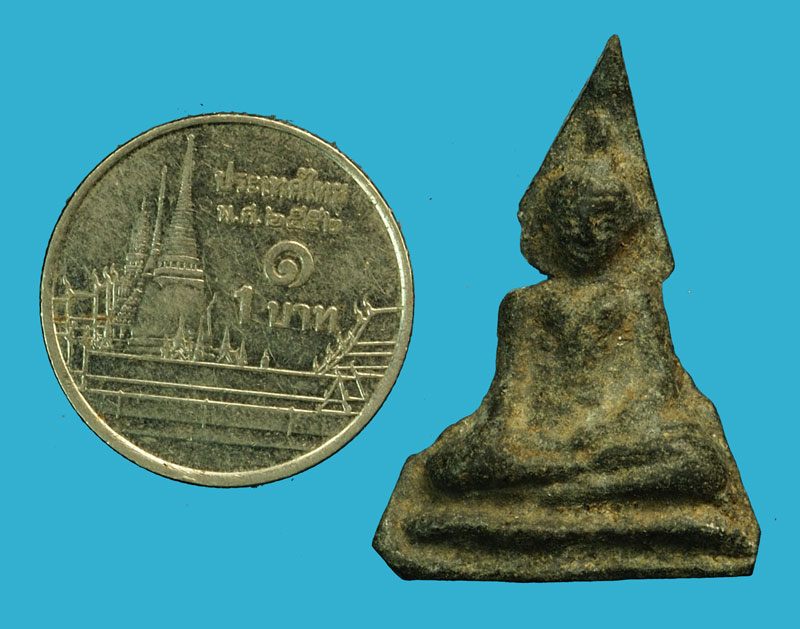 *35989 นางกำแพง หลังลายผ้า เนื้อชินเงิน ได้แค่เล่น 95