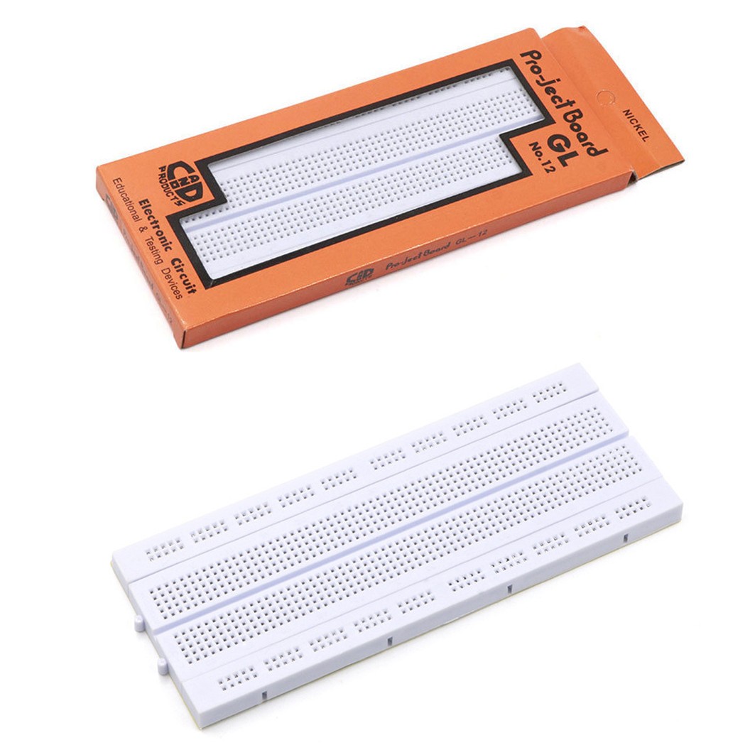 บอร์ดทดลอง 400จุด/830จุด/840จุด Breadboard Protoboard Solderless โฟโต้บอร์ด Bread board MB-102/GL-12 บอร์ดทดลองเล็ก/ใหญ่ 400/830/840Hole /โมดูลจ่ายไฟ 3.3V 5VDC
