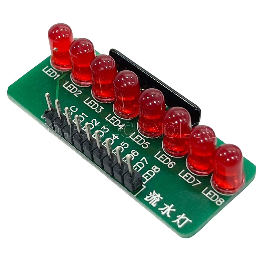 (1ชิ้น) NA103 โมดูล หลอดไฟ LED 8 ดวง 8 LED light MCU module
