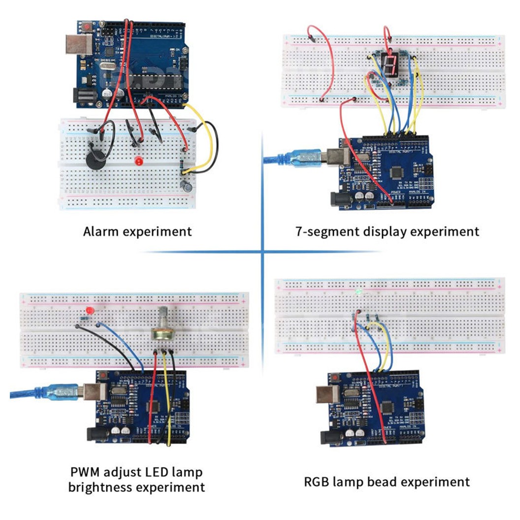 CAE-002 ชุดเรียนรู้ Arduino UNO R3 SMD Chip Learning Project Starter Kit ชุดเล็ก ชุดเริ่มต้นเรียนรู้อาร์ดูโน่