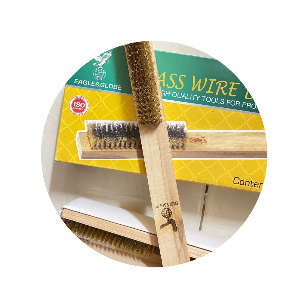 แปรงลวดทองเหลือง 5 แถว ตรา นกอินทรี (ราคารวมแวท) ขายส่ง ราคาถูก !!! {รหัสสินค้า0407605301}