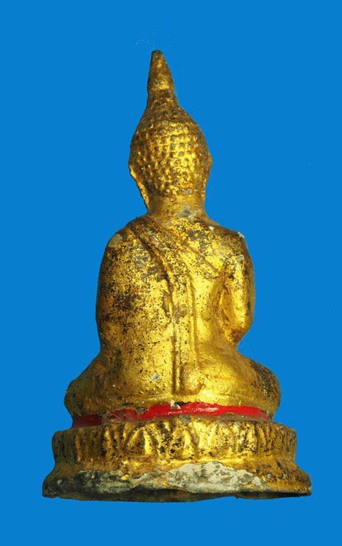 *31941 พระรัตนโกสินทร์ เนื้อชินตะกั่วลงทอง หน้าตักกว้างประมาณ 1.5 นิ้ว 2