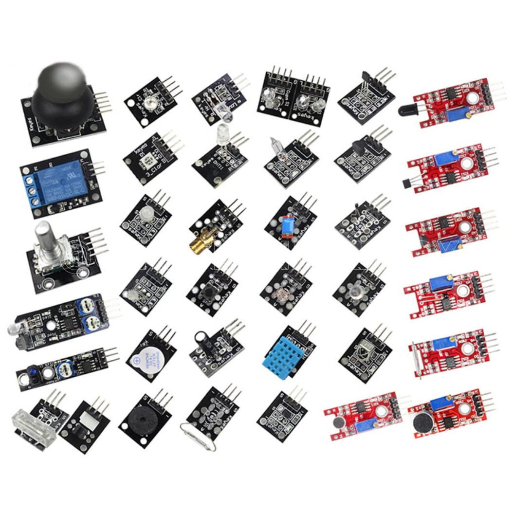 (1ชิ้น) AE002 ชุดเรียนรู้ ชุดเซนเซอร์ 37 ชนิด ชุดเริ่มต้นเรียนรู้ 37 Sensor module kit for Arduino Starter kit 37 in 1