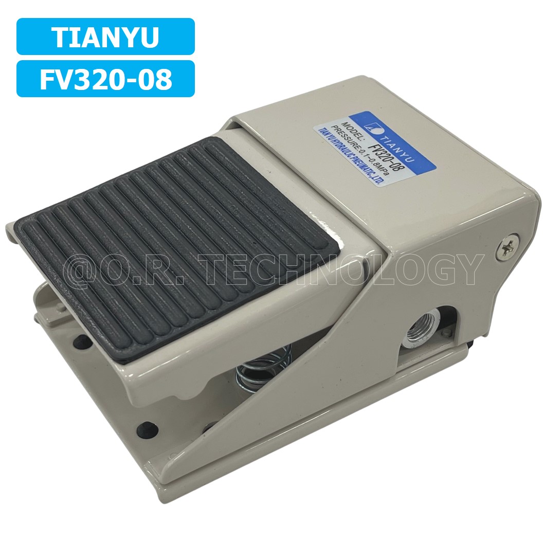 (1ชิ้น) FV320-08 เท้าเหยียบลม วาล์วเท้าเหยียบ สวิทซ์เท้าเหยียบลม Air Foot Switch Valve Pneumatic TIANYU