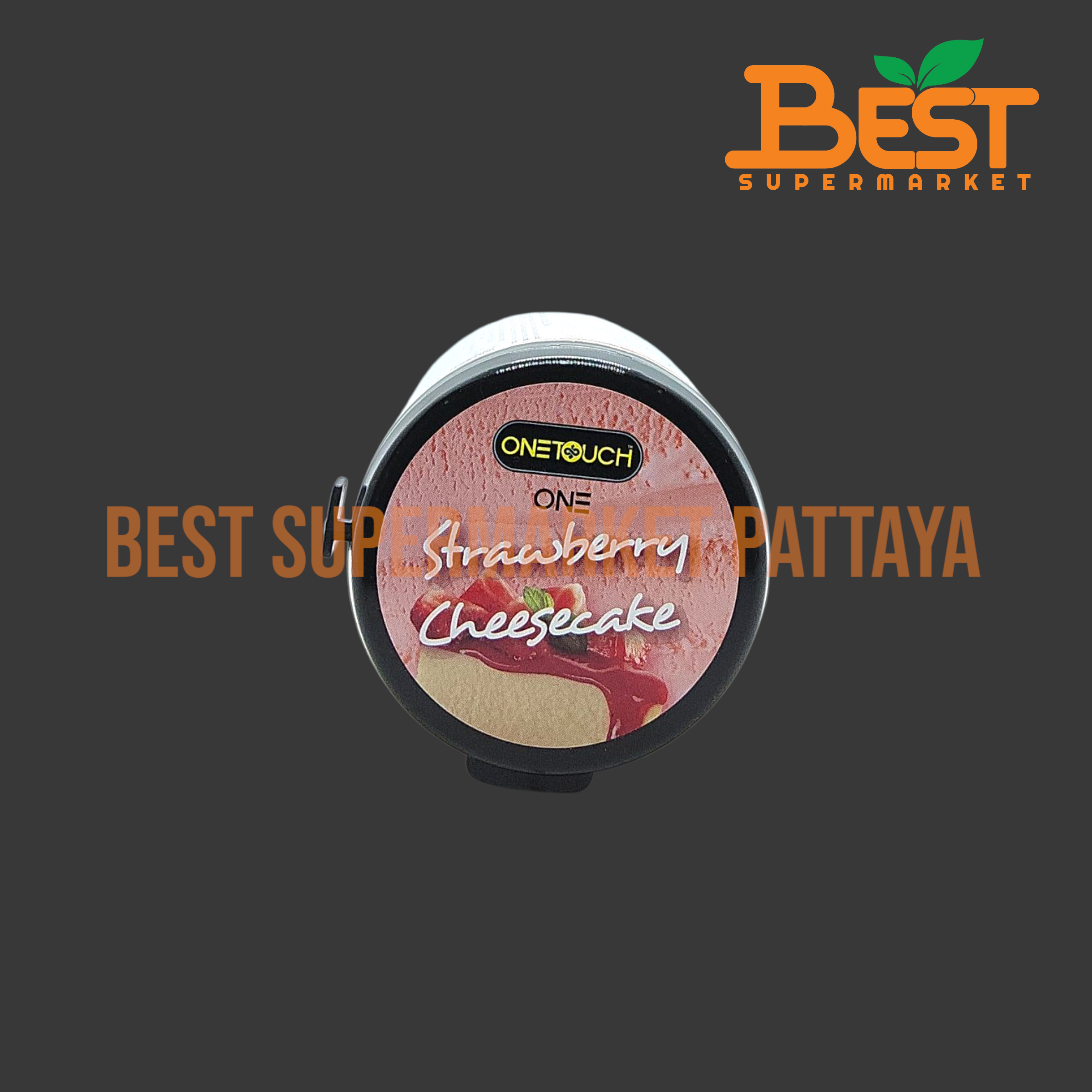 วันทัช ถุงยางอนามัย สตรอว์เบอร์รี่ ชีสเค้ก 12 ชิ้น. One Touch Brand. Strawberry Cheescake Condom Contains Natural Rubber Latex 12 pcs.