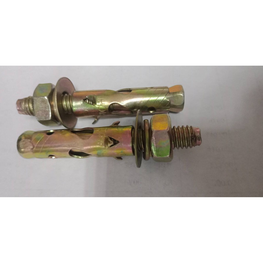 พุกเหล็ก ปุ๊ก 3/8 นิ้ว (3หุน) แพ็ก 10 ตัว ปุ๊กเหล็ก กันสนิม พุก อุปกรณ์ช่าง เครื่องมือช่าง อุปกรณ์ก่อสร้าง พร้อมส่ง