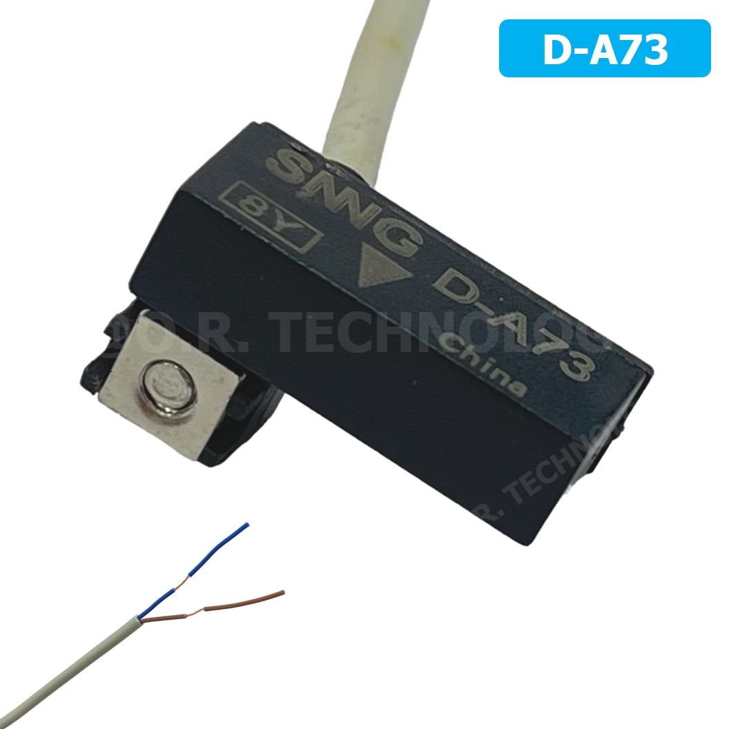 HUGONGELE D-A73 เซนเซอร์กระบอกลม หรีดสวิตช์ Magnetic Sensor Reed Switch เซนเซอร์แม่เหล็ก for Pneumatic Cylinder