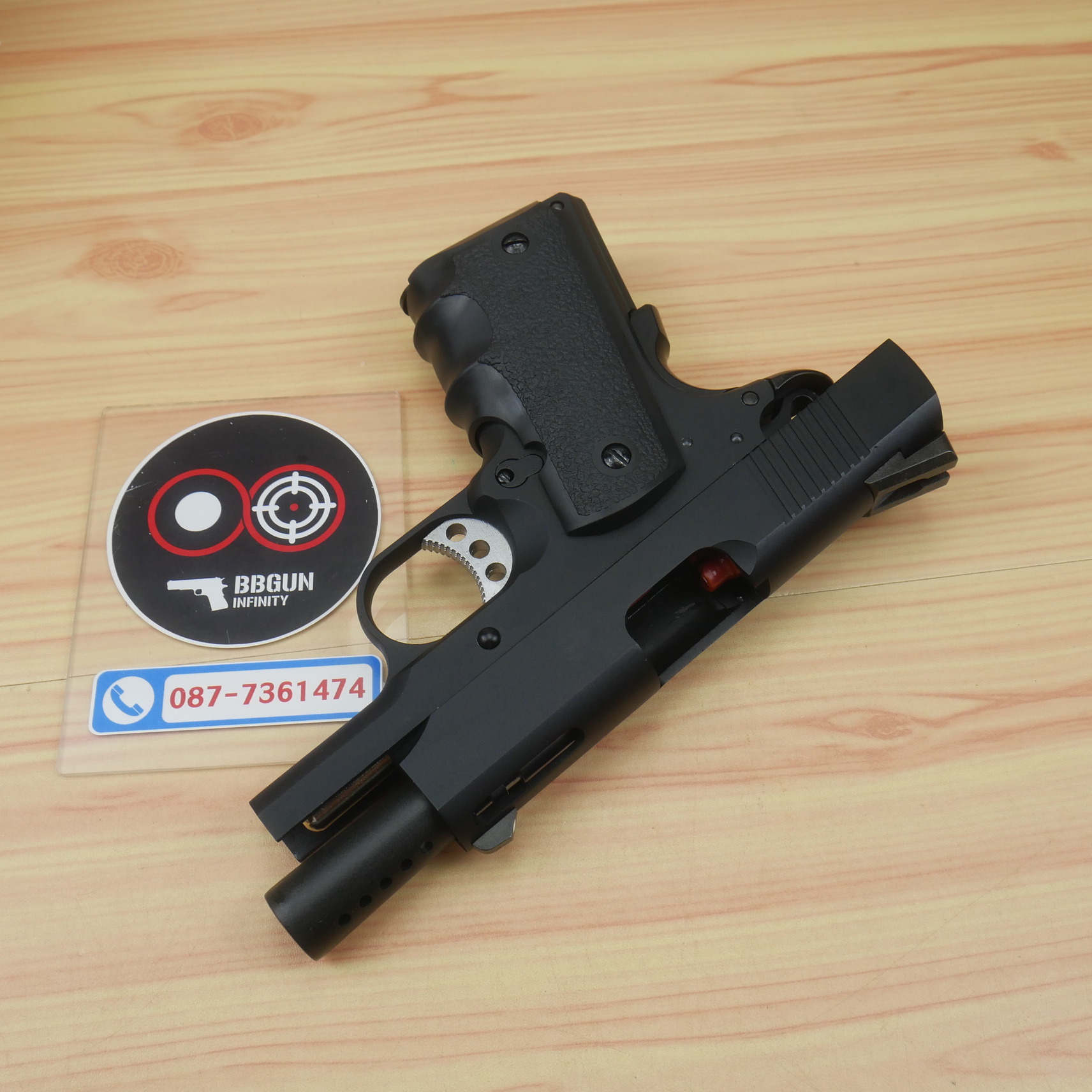 บีบีกันอัดแก๊ส ยักษ์แคระ AW (NE1002) Springfield V10 Ultra Compact (Black) BB GUN