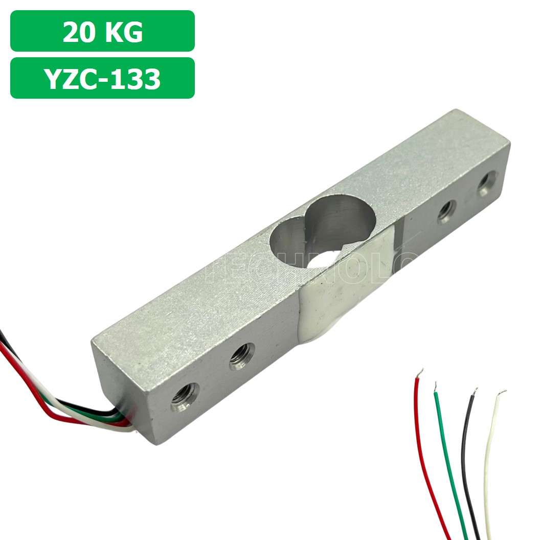 (1ชิ้น) AB097 เซนเซอร์ชั่งน้ำหนัก โหลดเซลล์ Weighing Load Cell Sensor 20Kg for Electronic Kitchen Scale YZC-133 With Wires Weight sensor