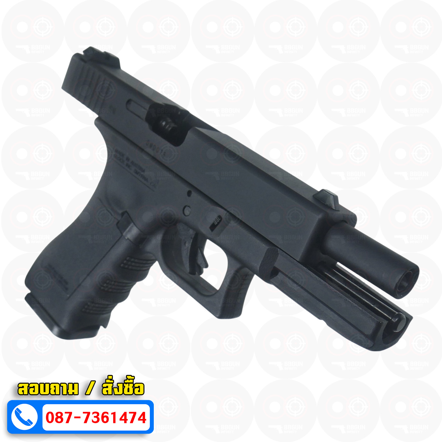 บีบีกันอัดแก๊ส Army Armament R17 Glock17 gen 3 สีดำ BB GUN