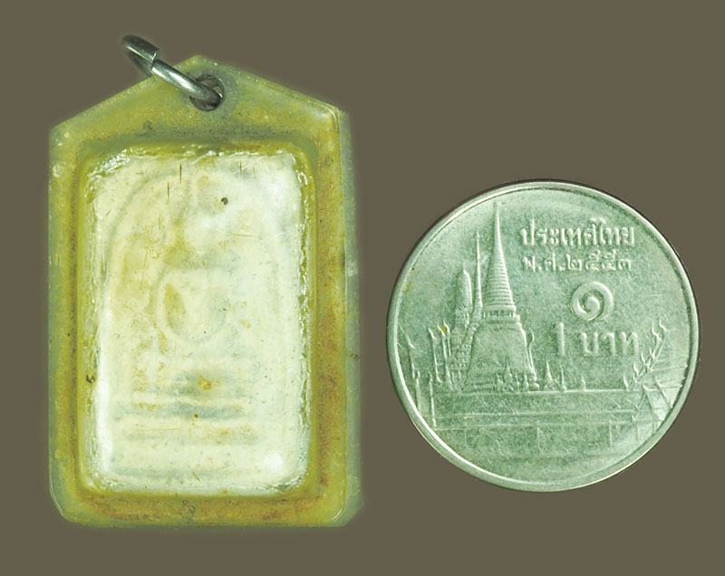 *38689 พระสมเด็จคะแนน เลี่ยมพลาสติกเก่า หลายสิบปี ไม่ทราบที่ 3