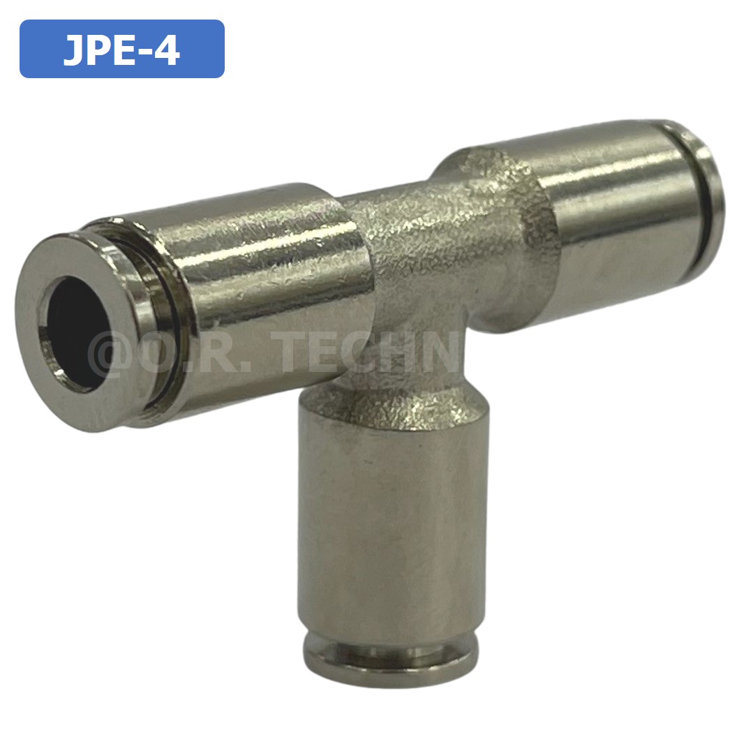 (1ชิ้น) JPE-4 ข้อต่อลม สแตนเลส 3ทาง STAINLESS 3 Way Air Connector JPE Pneumatic 3 Ways Equal Union Fitting ข้อต่อลมสแตนเลส สำหรับ สายลม 4x2.5mm