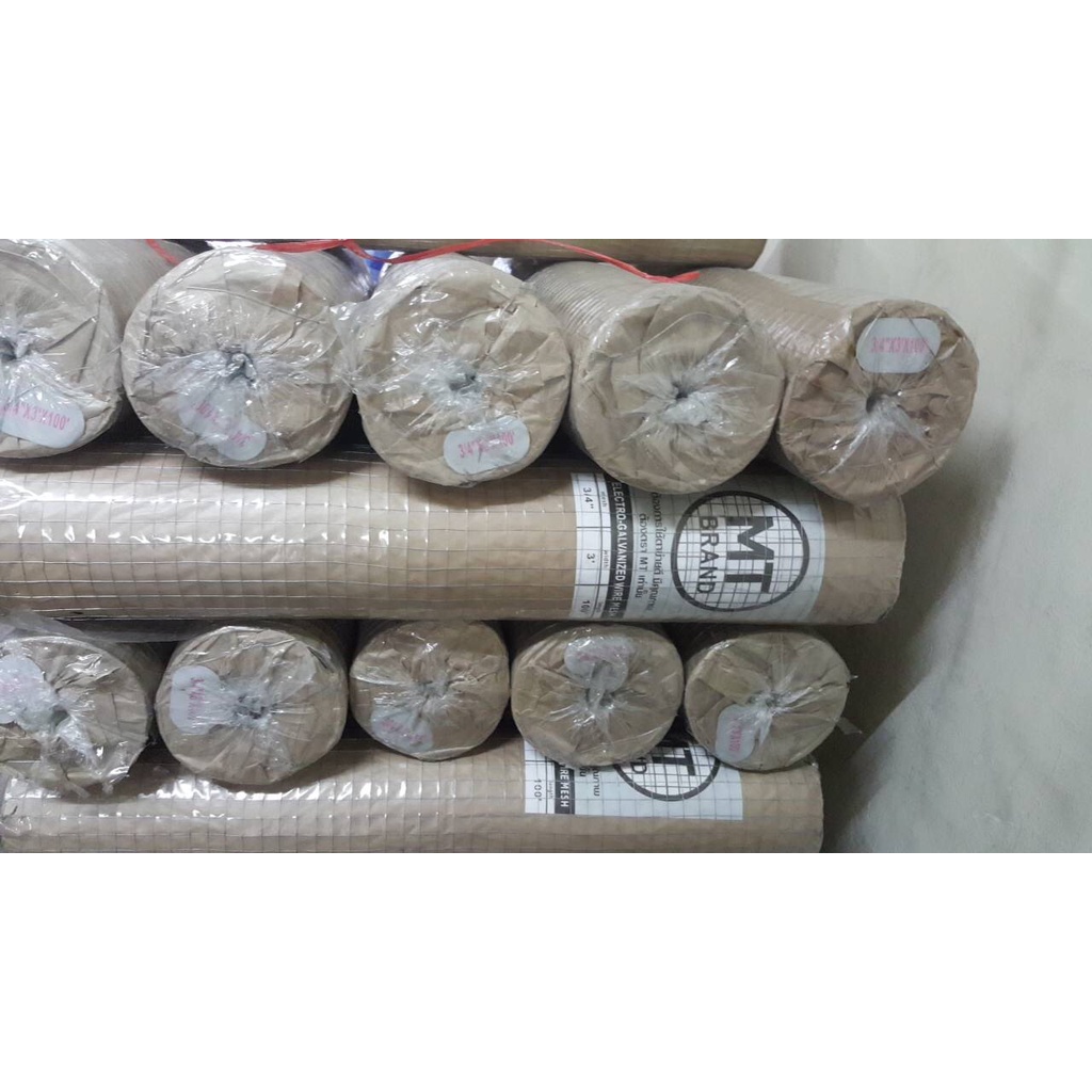 ลวดตาข่ายกรงไก่ MT เทา 4 ฟุต* (ราคารวมแวท) ตาข่ายสี่เหลี่ยม ตาข่ายกรงไก่ ตาข่ายกรงนก ลวดตาข่ายกันนก