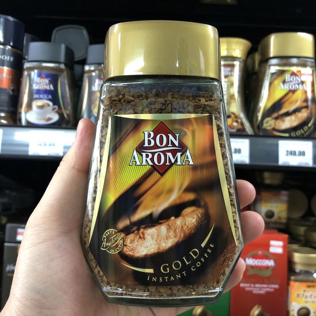 บอน อโรม่า กาแฟสำเร็จรูป 100 กรัม Bon Aroma Instant Coffee 100 g.