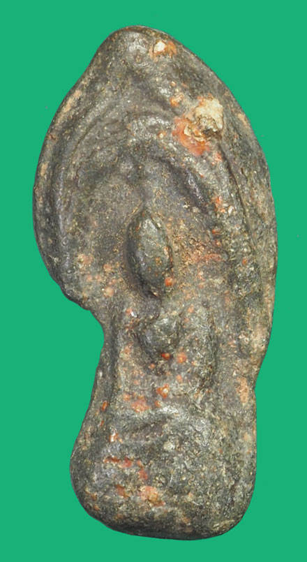 ชายแล้ว*35790 พระพิมพ์นาคปรก กรุวัดสุวรรณ อ่างทอง เนื้อชินตะกั่วสนิมแดง 13