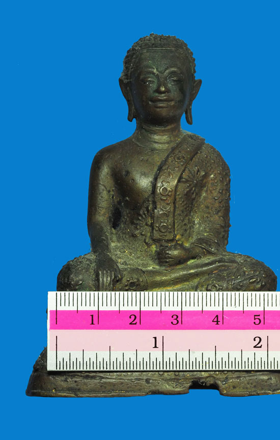 *31942 พระบูชาสมัยรัตนโกสินทร์ พิมพ์พระมาลัย เนื้อทองเหลือง จ.กรุงเทพฯ หน้าตักกว้าง 2 นิ้ว 2