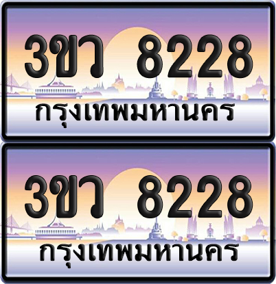 ทะเบียนรถ 8228 ป้ายประมูล - 3ขว 8228 พร้อมส่งมอบ (1)
