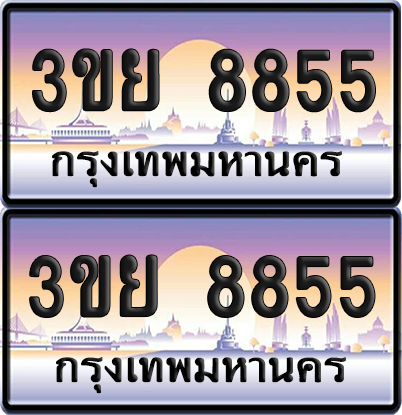 ทะเบียน 8855 ป้ายประมูล - 3ขย 8855 พร้อมส่งมอบ จากกรมขนส่ง (1)