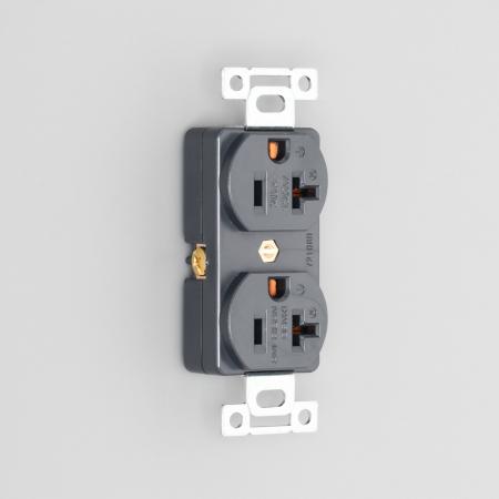 7210GD 2-Pole 3-Wire Grounding 20A 125V (NEMA 5-20) Duplex Receptacle