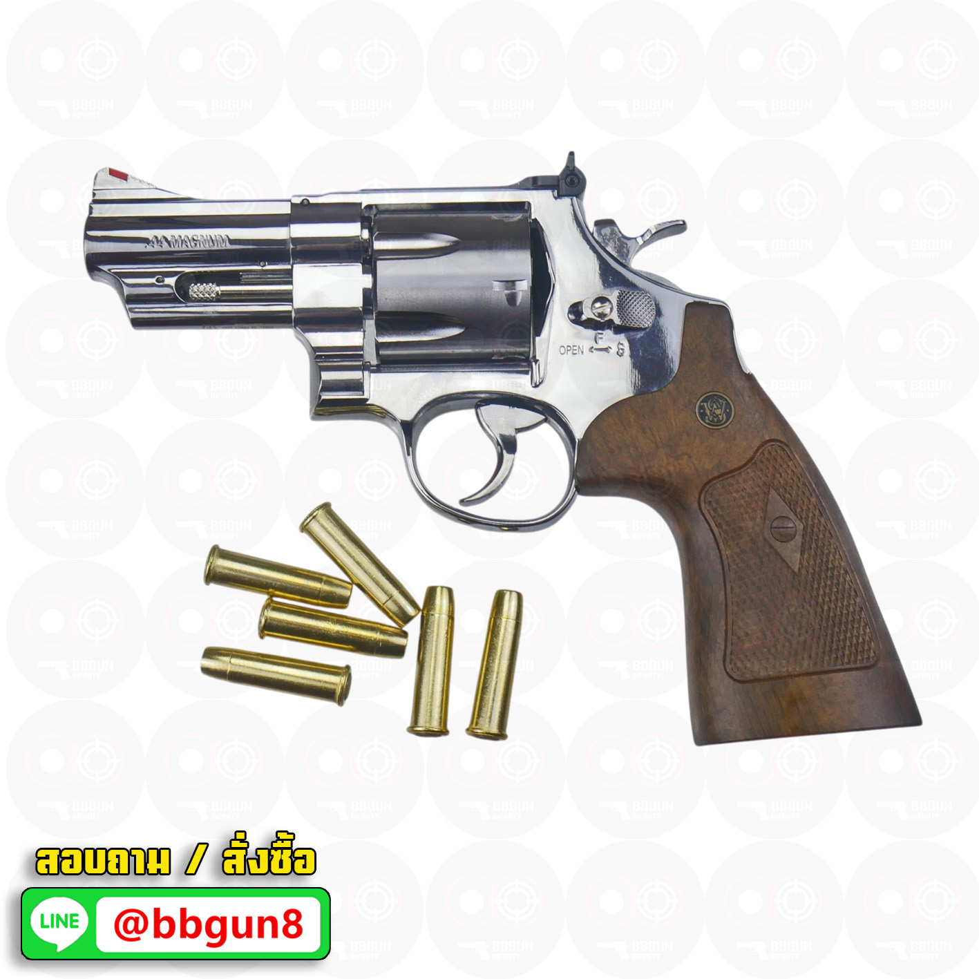 UMAREX / S&W M29 3 Inch Co2 Revolver Silver บีบีกัน ลูกโม่ 3 นิ้ว สีเงิน Co2 BB GUN