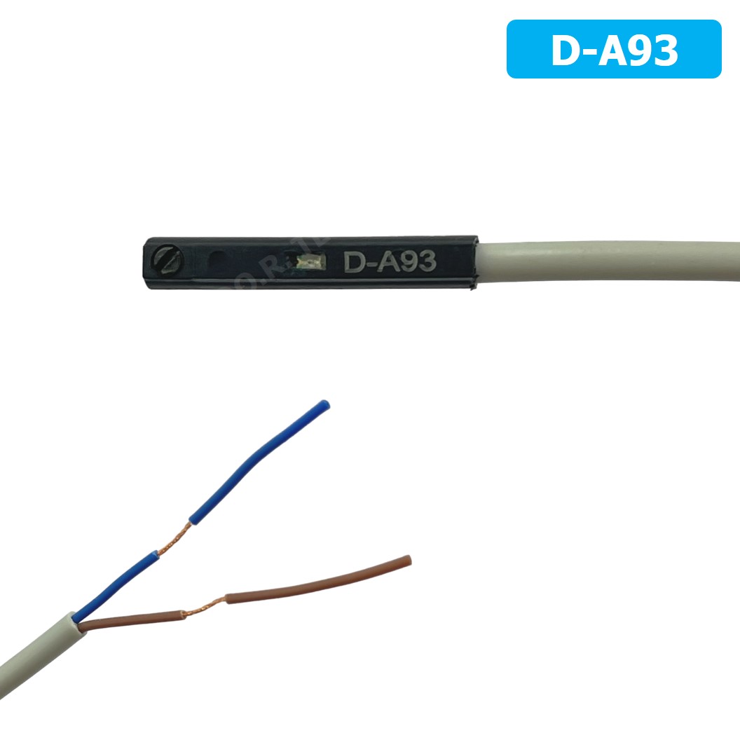 HUGONGELE D-A93 เซนเซอร์กระบอกลม หรีดสวิตช์ Magnetic Sensor Reed Switch เซนเซอร์แม่เหล็ก for Pneumatic Cylinder