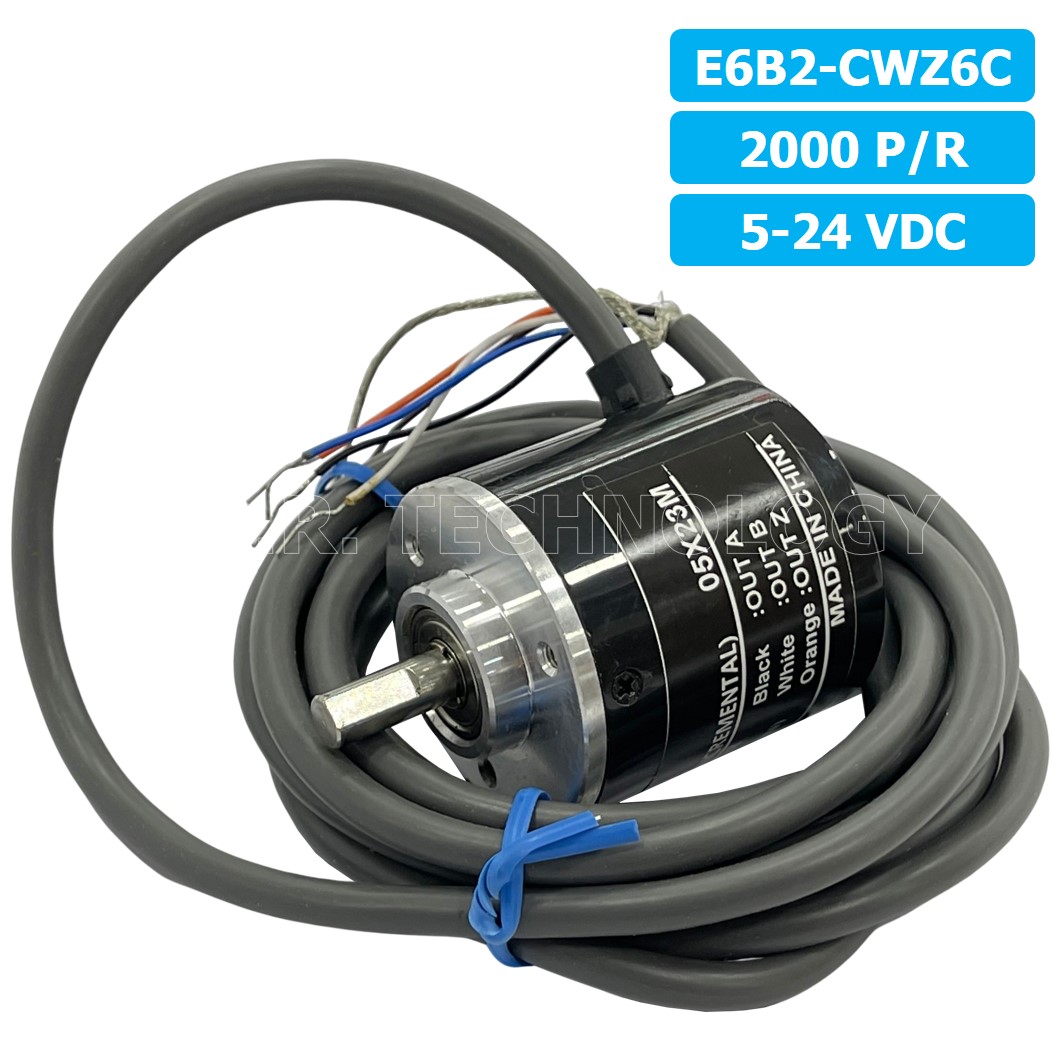 E6B2-CWZ6C 5-24VDC 100/360/600/1000/1024/2000P/R (Pulses/Revolution) โรตารี่เอ็นโค้ดเดอร์ ROTARY ENCODER INCREMENTAL (NPN open collector output)