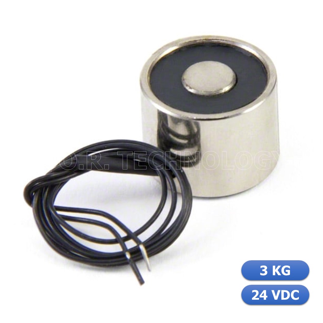 (1ชิ้น) NC472 แม่เหล็กไฟฟ้า โซลินอยด์ดูดโลหะ อิเล็กโตแมกเนท แม่เหล็กดูดไฟฟ้า P20/15 DC24V Solenoid Electric Sucker Electromagnet 3KG