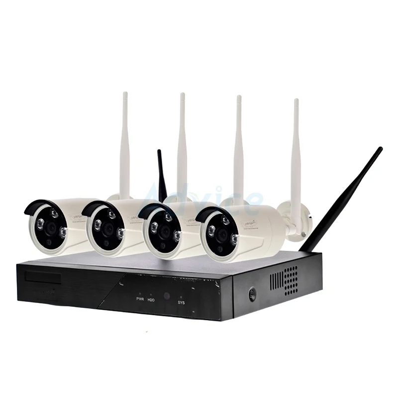 CCTV Set. 4CH. Smart IP Camera HIKARI#H-614