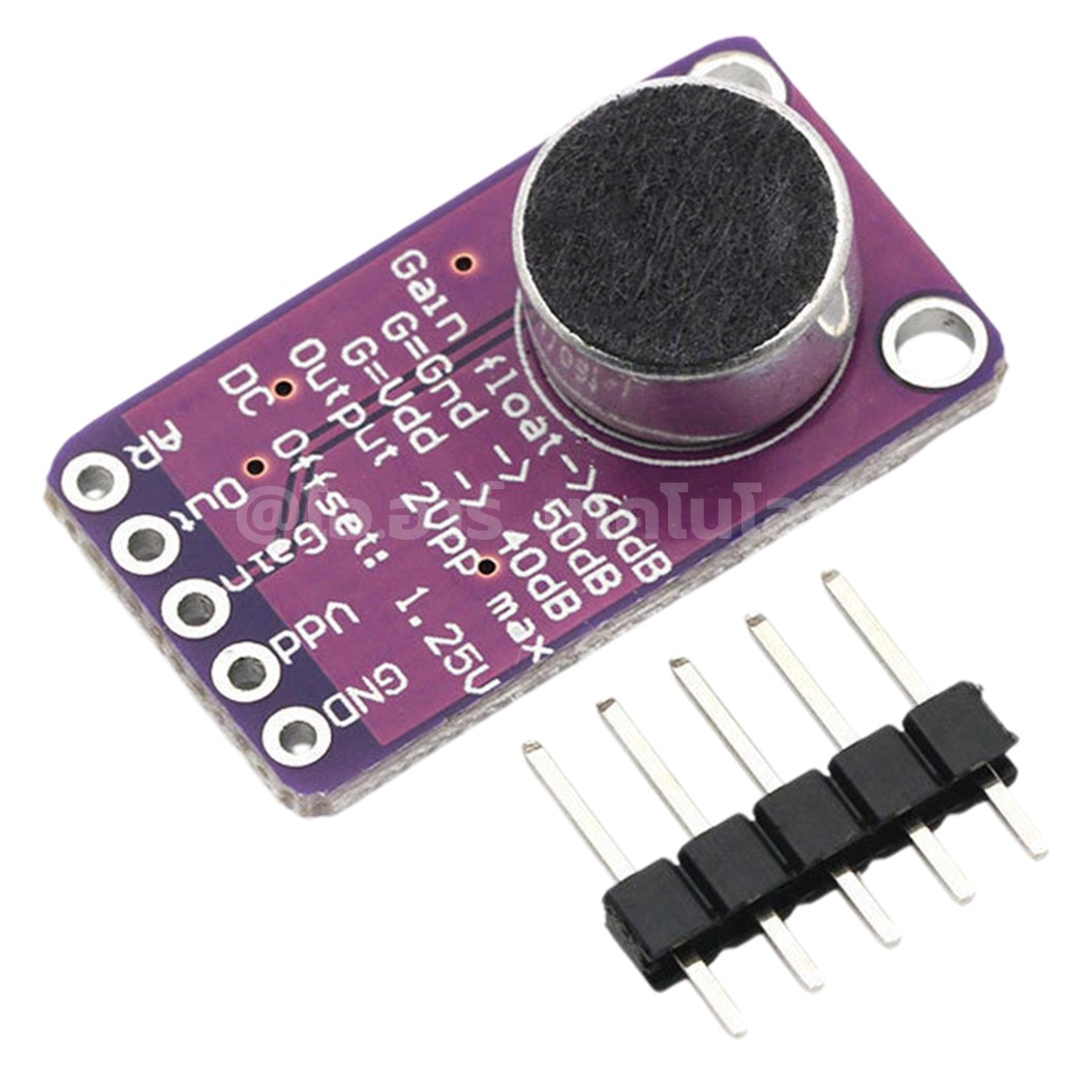 MAX9814 เซนเซอร์วัดเสียง ไมโครโฟน MAX9814 High Performance Microphone AGC Amplifier Module เซนเซอร์เสียง โมดูลไมโครโฟน
