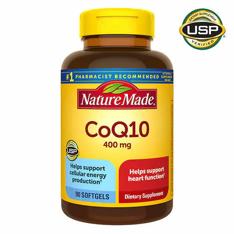 เข้มข้นสุด Nature made CoQ10 400 mg 90 softgels ชะลอความเสื่อมของเซลล์ ต่อต้านอนุมูลอิสระ บำรุงหัวใจ จากอเมริกาค่ะ