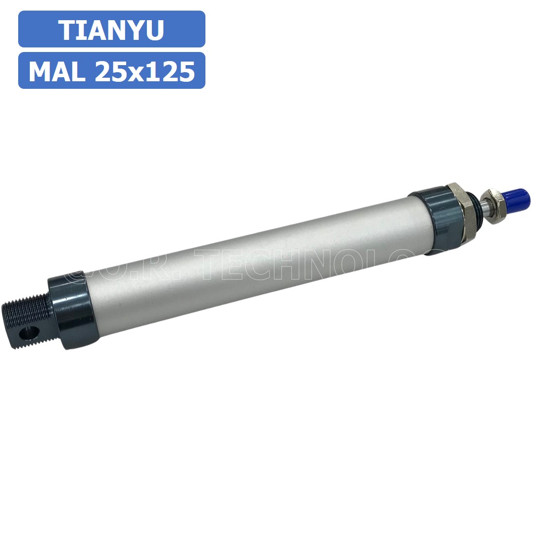 (1ชิ้น) กระบอกลม ขนาดเล็ก รุ่น MAL 25x125 (Mini Air Cylinder Series) Pneumatic Cylinder กระบอกลมนิวเมติก