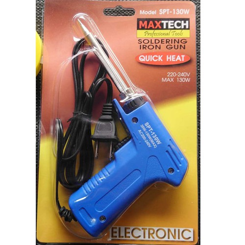 หัวแร้งปืน MAXTECH / SPORTTY รุ่นปรับความร้อนสูง(ราคารวมแวท) บัดกรีไฟฟ้าสองระดับ ร้อนเร็ว ที่เชื่อมตะกั่ว