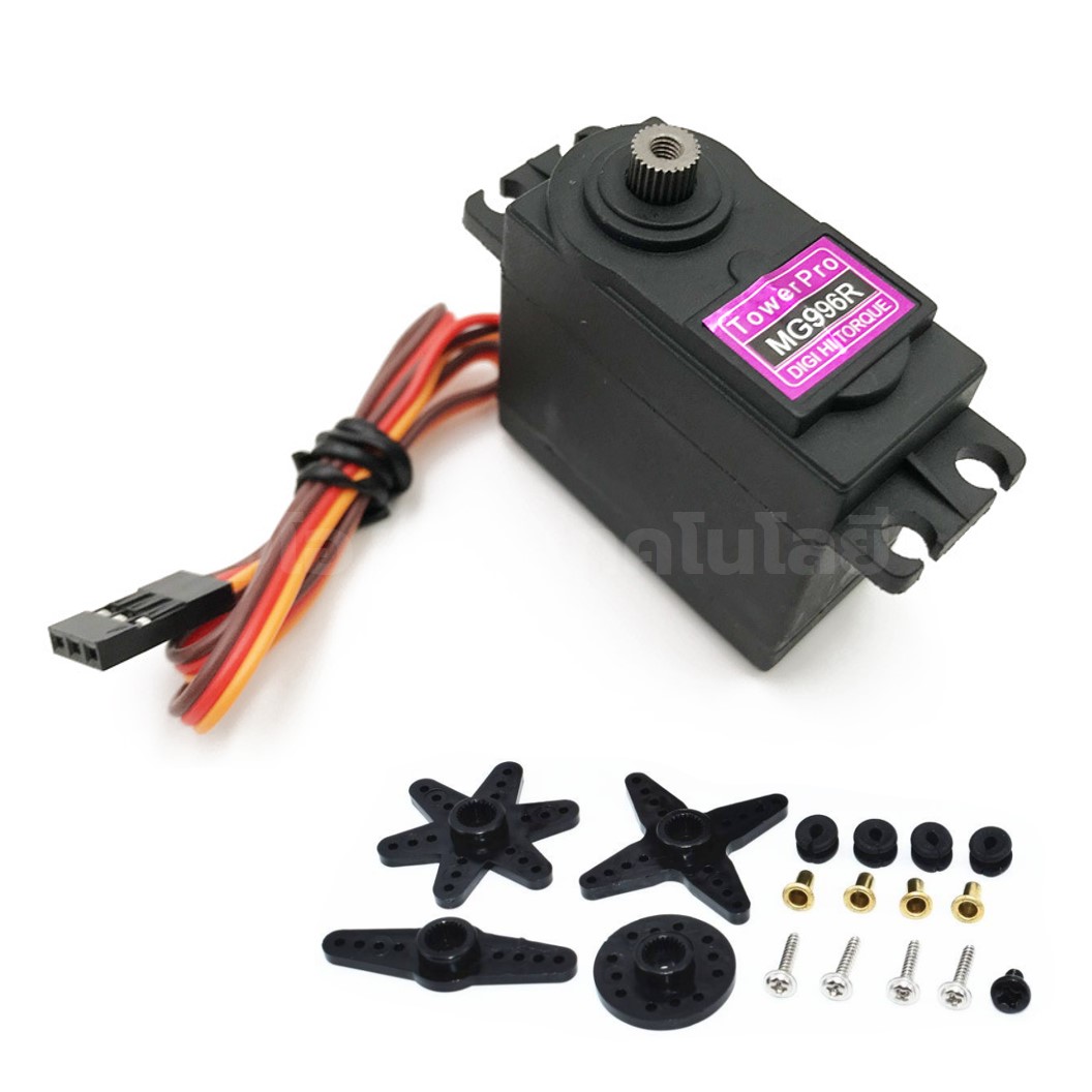 เซอร์โวมอเตอร์ Servo MG996R/MG995/MG945 13KG 180องศา/360องศา เฟืองโลหะ MG996 Tower Pro High Torque Servo Motor /ตัวยึดเซอร์โว Servo support bracket