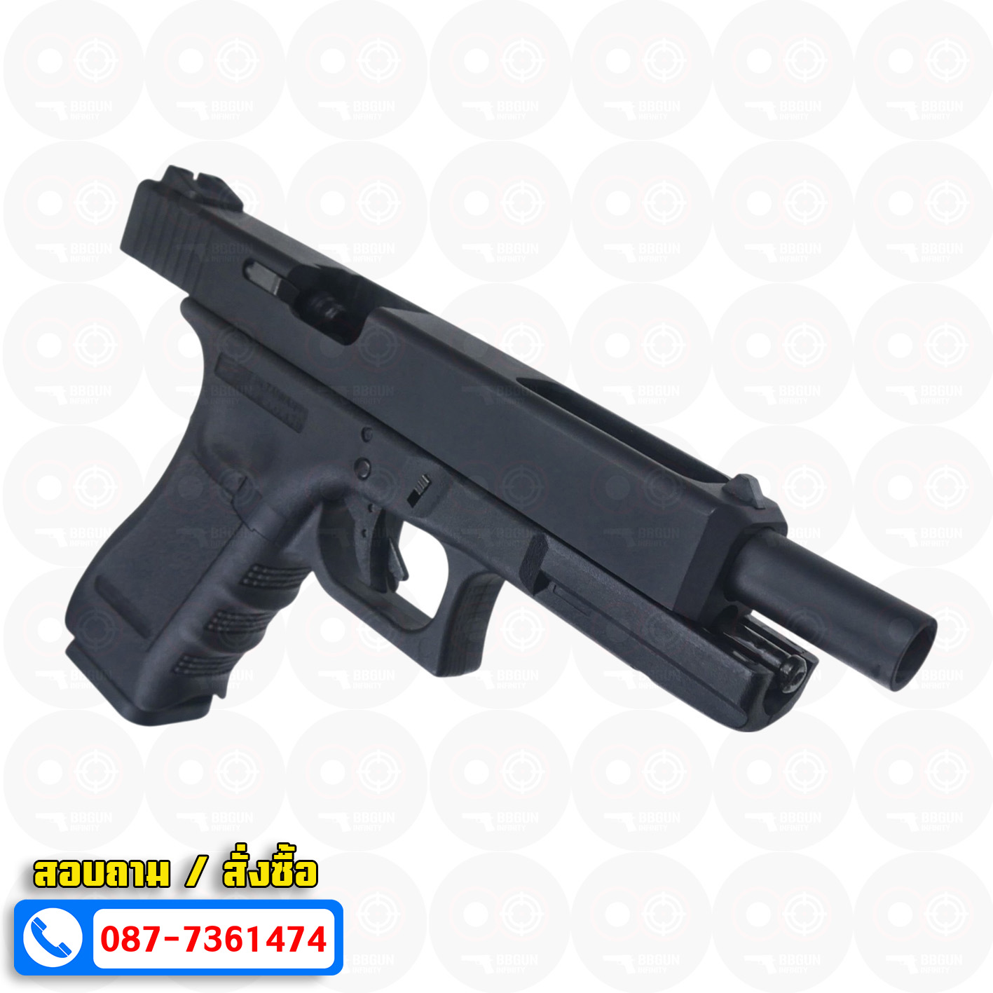 บีบีกันอัดแก๊ส WE Glock 34 Gen 3 สีดำ BB GUN