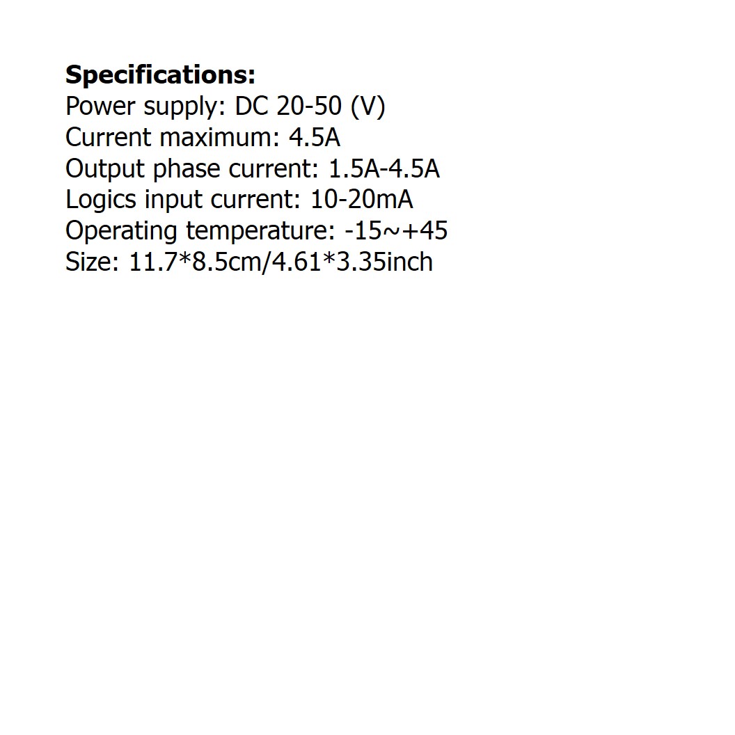 (1ชิ้น) AH012 DM542 โมดูลขับ สเต็ปปิ้งมอเตอร์ Digital Stepper Motor Driver 20-50VDC 4.5A Microstep Driver กล่องดำ ควบคุมสเตปเปอร์มอเตอร์