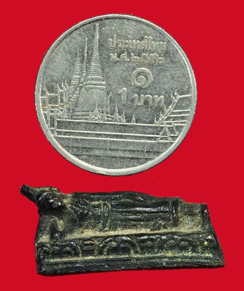 *35936 พระพุทธไสยาสน์ เนื้อทองเหลือง รมดำเก่ายุคปี พ.ศ. 249X ไม่ทราบที่และปีสร้าง 8