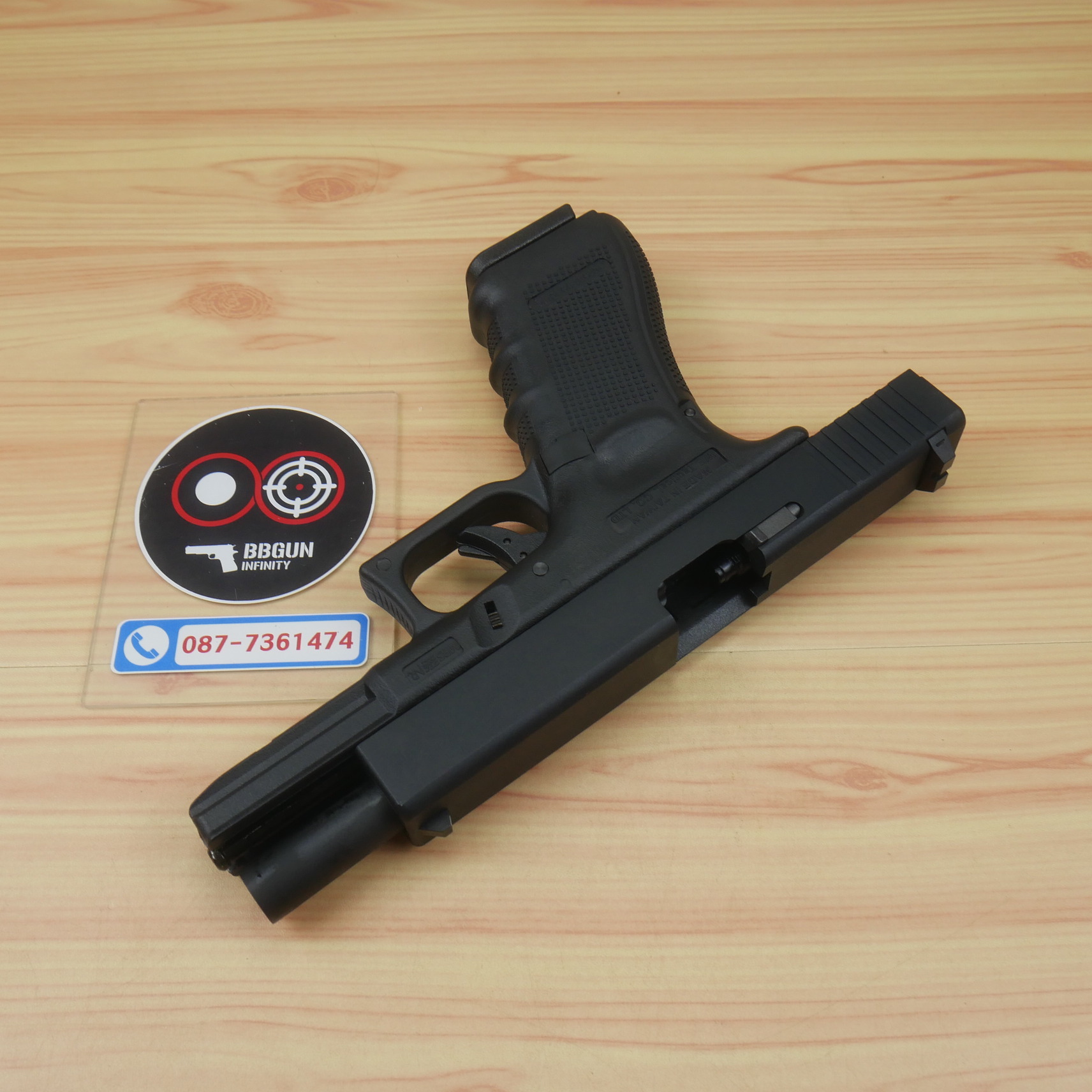 บีบีกันอัดแก๊ส WE Glock 17 Gen 4 สีดำ BB GUN