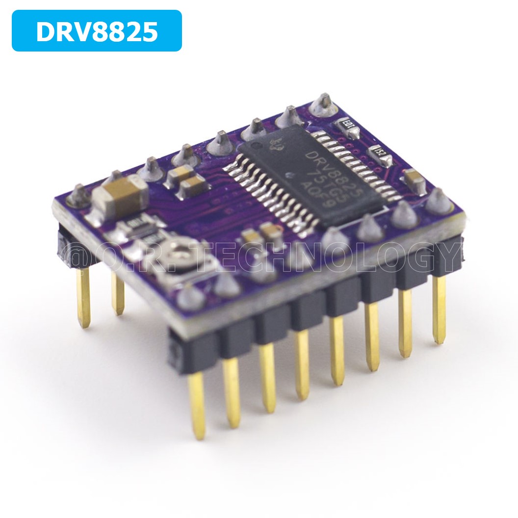 (1ชิ้น) 3A260 DRV8825 ไดร์ฟสเต็ปเปอร์มอเตอร์ DRV8825 Stepper Motor Driver with Heat sink