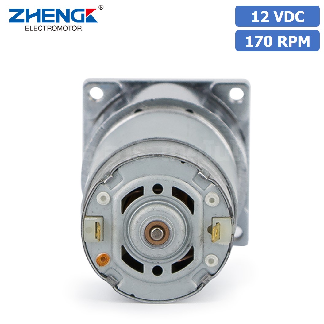 ZGB42FH มอเตอร์เกียร์ 555 12VDC 16/62/170/205/322RPM D42 Gearhead+555 Brushed DC Motor SquareFlange Geared Motor