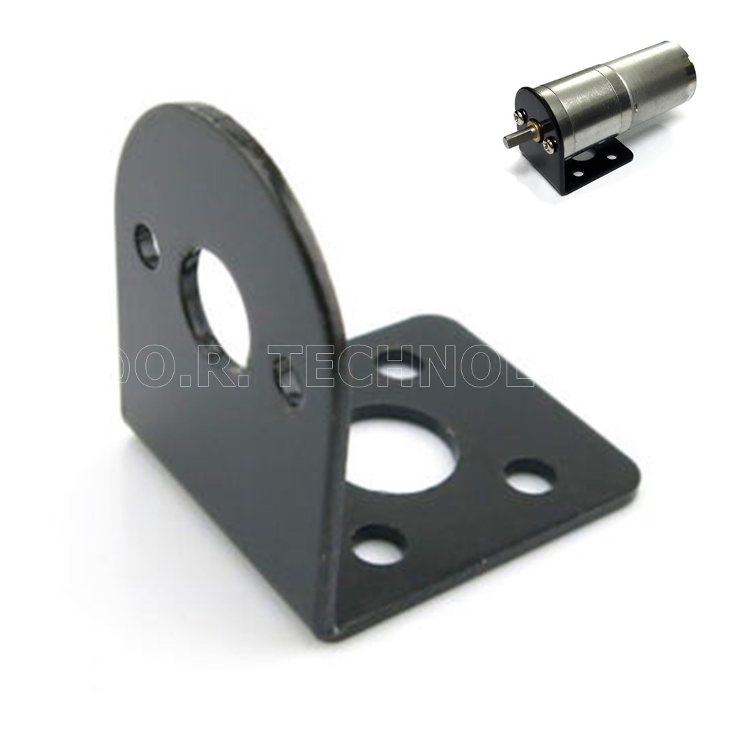 (1ชิ้น) ND048 ฉากยึดมอเตอร์ ฐานยึดมอเตอร์ อลูมิเนียม ขนาด 25mm หนา 2mm DC Gear Motor Block L Shape Motor Bracket