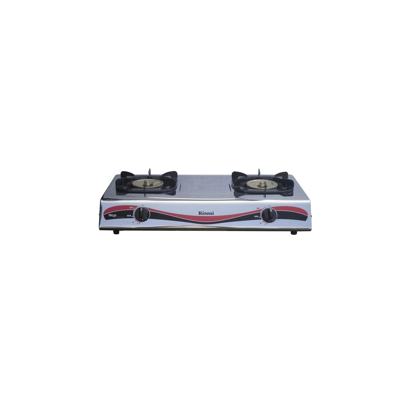 RINNAI เตาแก๊ส หัวคู่ แบบตั้งโต๊ะ รุ่น RI-522MM