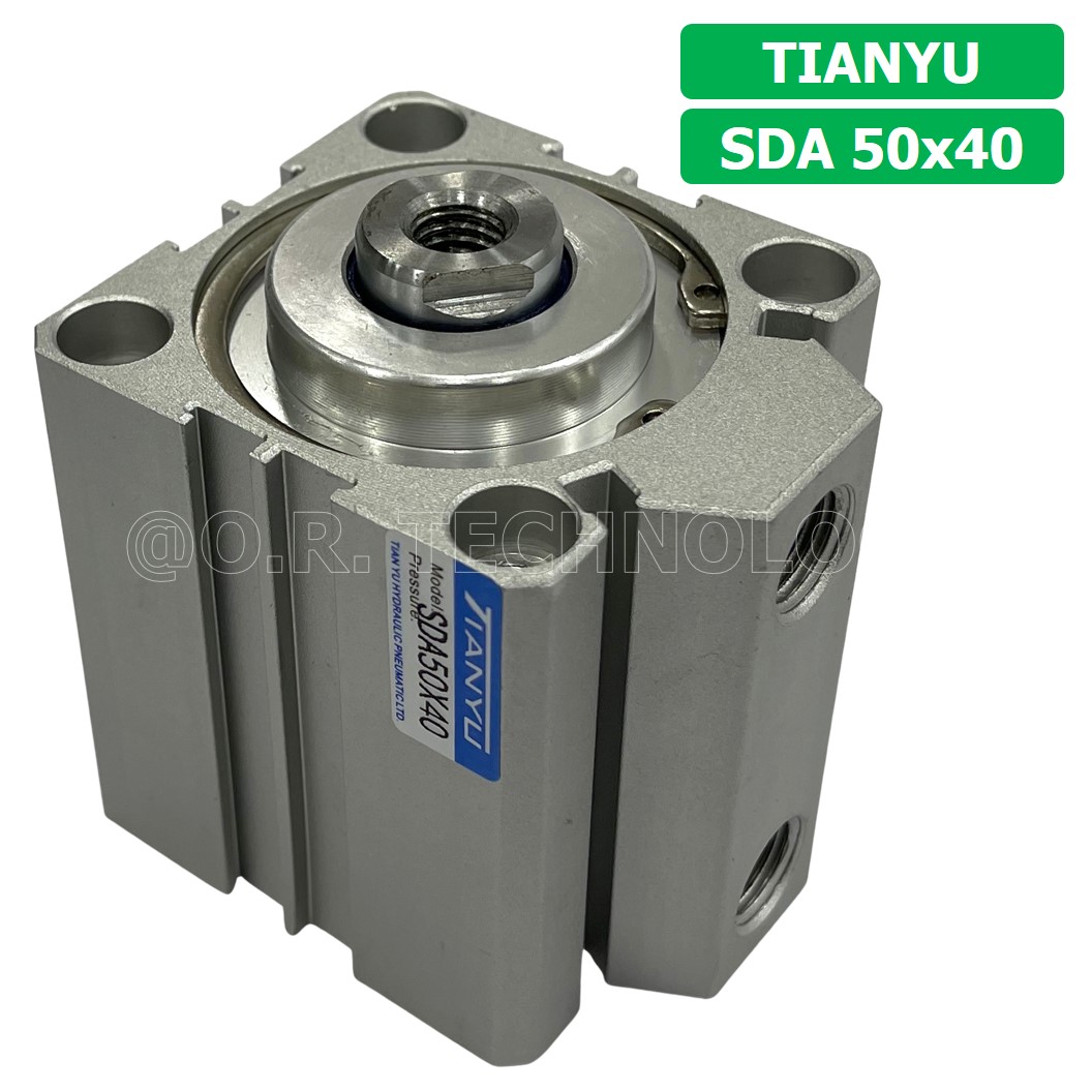(1ชิ้น) SDA 50x40 กระบอกลมคอมแพค กระบอกลม รุ่นคอมแพค Compact Air Cylinder SDA Series แบบคอมแพค
