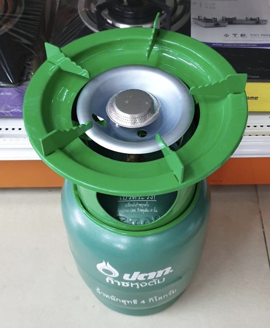 ถังแก๊สปิคนิค ของใหม่ มือ 1 ยี่ห้อ ปตท. จิ๋วแจ๋ว 4 กก. พร้อมหัวเตา โครงปิคนิค 2 in 1 บังลมในตัว ไม่รวมน้ำแก๊ส