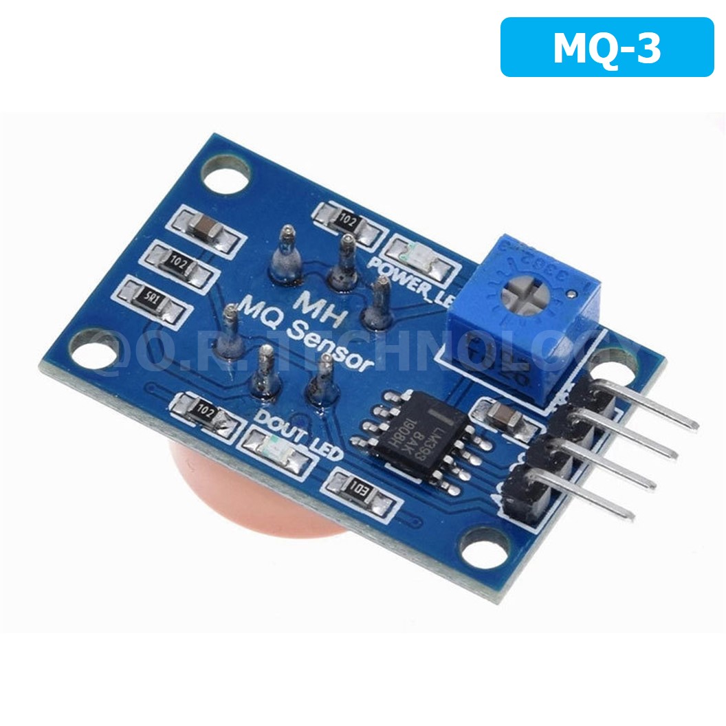 AB047 MQ-3 เซนเซอร์ตรวจจับ แอลกอฮอล์ Alcohol Ethanol Sensor Gas Sensor Detection เซนเซอร์แก๊ส เซนเซอร์ตรวจจับก๊าซ