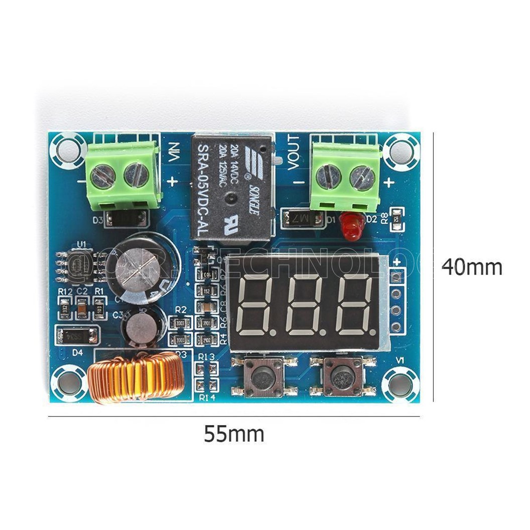 (1ชิ้น) XQ920 บอร์ดควมคุมการใช้แบตเตอรี่ 12-36VDC XH-M609 / HCW-M635 โมดูลต่ำตัด โมดูลถนอมแบตเตอรี่ โมดูลป้องกันแบตเตอรี่ลิเธียม โมดูลป้องกันการใช้แบตเตอรี่เกิน XH-M609 DC voltage protection module, Charger Module Voltage Over Discharge Battery Lithium