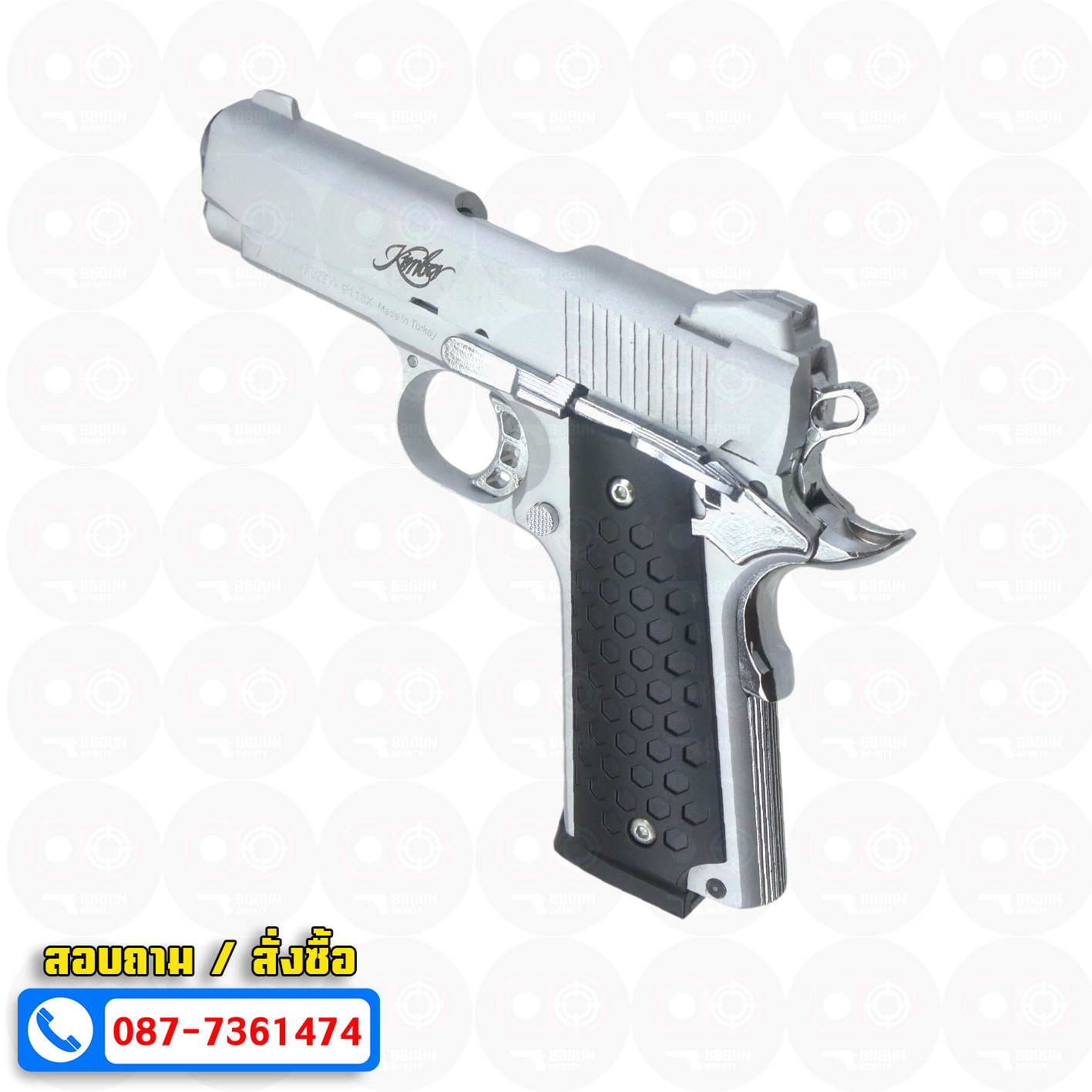 แบลงค์กัน KUZEY 911SX Kimber 4 นิ้ว สีเงินด้าน Blank Gun