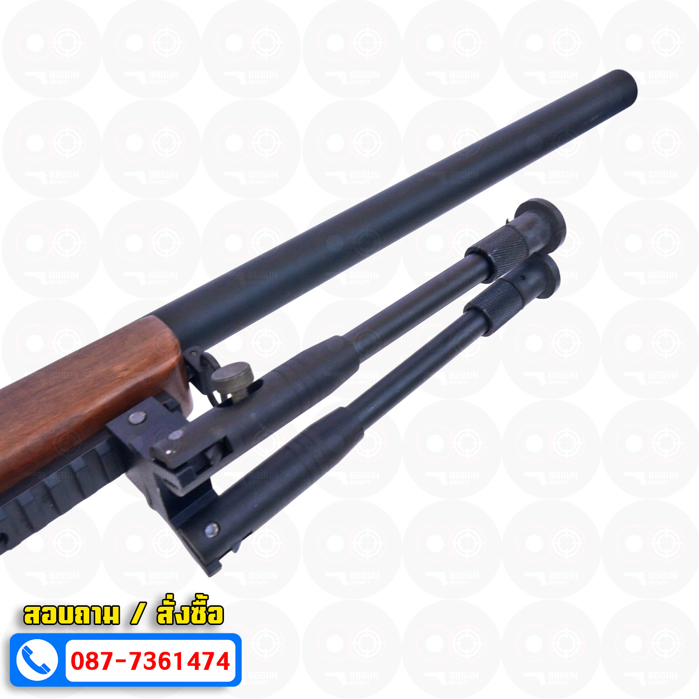 บีบีกันสไนเปอร์ไรเฟิล Double Bell 204-1 VSR-10 พันท้ายไม้แท้ Varmint Thumbhole Air Cocking BB GUN Sniper Rifle