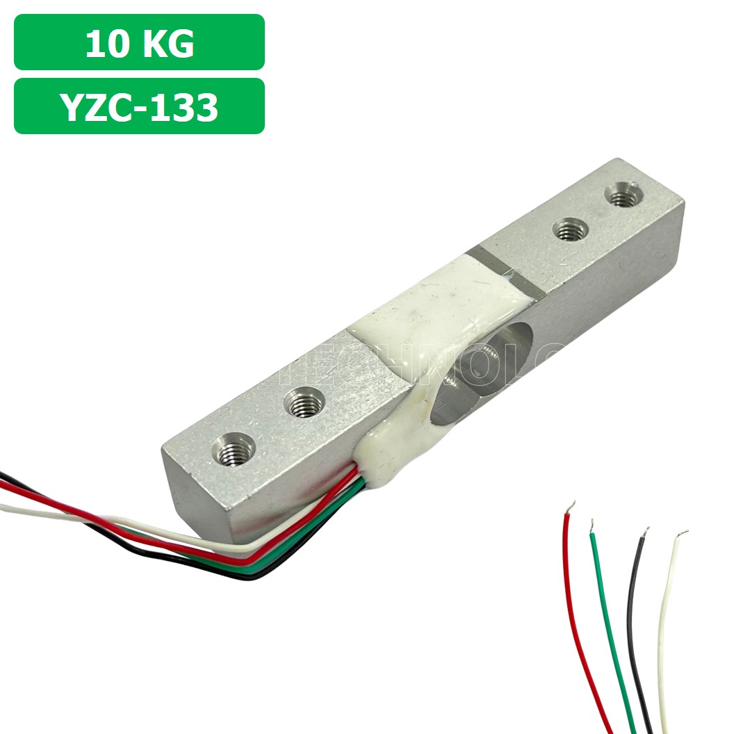 (1ชิ้น) AB095 เซนเซอร์ชั่งน้ำหนัก โหลดเซลล์ Weighing Load Cell Sensor 10Kg for Electronic Kitchen Scale YZC-133 With Wires Weight sensor